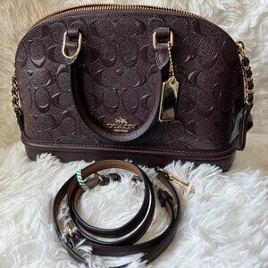 Coach Mini Sierra in Oxblood/Burgundy Crossbody